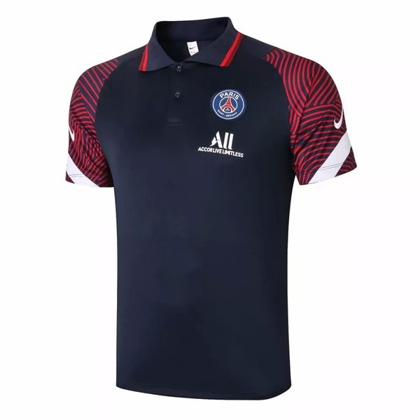 Polo Paris Saint Germain 2020 2021 Azul Marino Rojo